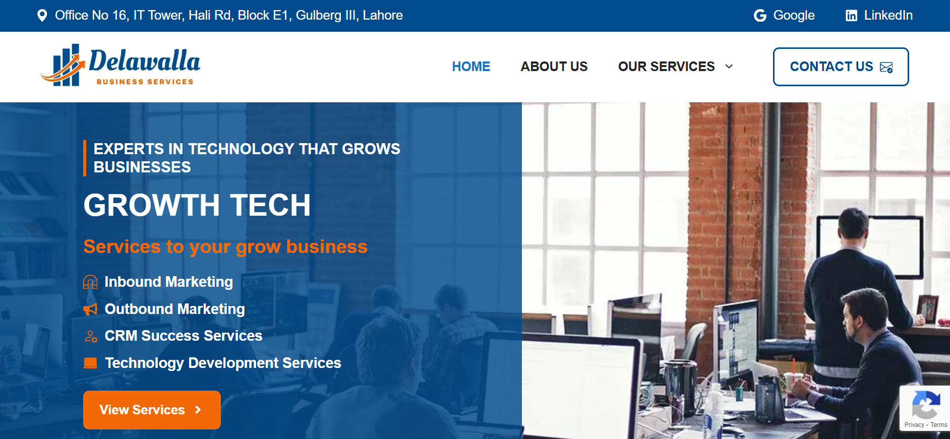 Delawalla Biz website screenshot