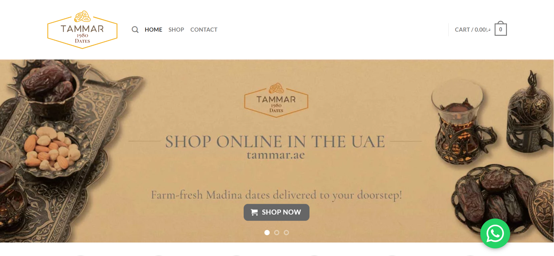 Tammar website screenshot